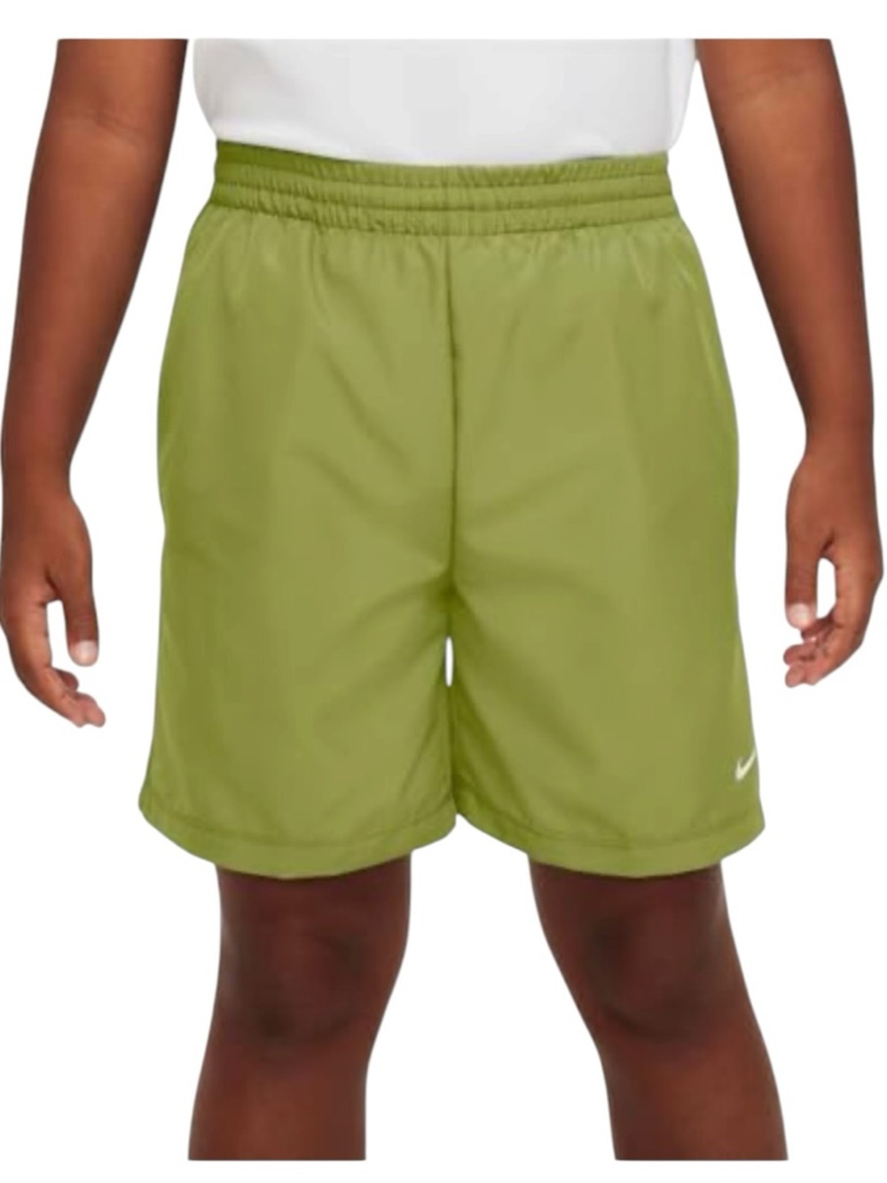 Nike Dri-FIT Training Shorts Boys Small Lime Blast Athletic Lightweight